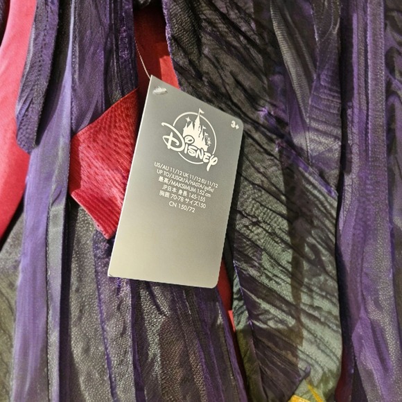 Disney‎ Evil Queen Costume Dress Halloween Snow White Child Kids size 11/12 New - Picture 2 of 4